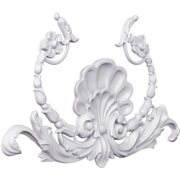 Ekena Millwork - ONL15X10X01SU - Endurathane Summer Onlay, 15"W x 9 1/2"H x 3/4"P, Factory Primed