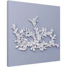 Ekena Millwork - ONL20X13X01TA - Endurathane Tammy Onlay, 20"W x 13"H x 1"P, Factory Primed