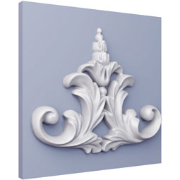 Ekena Millwork - ONL53X04X01WA - Endurathane Walker Onlay, 54 1/8"W x 4 3/8"H x 5/8"P, Factory Primed