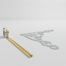 Ekena Millwork - ONL16X16X01NI - Endurathane Nika Onlay, 17 1/4"W x 16 2/8"H x 3/8"P, Factory Primed