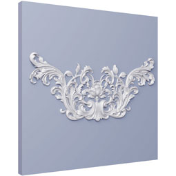 Ekena Millwork - ONL49X23X02DO - Endurathane Donatello Onlay, 50 1/4"W x 22 1/2"H x 1 5/8"P, Factory Primed