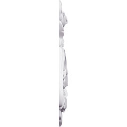 Ekena Millwork - ONL08X09X01NO - Endurathane Noemi Onlay, 8 5/8"W x 9 1/8"H x 3/4"P, Factory Primed