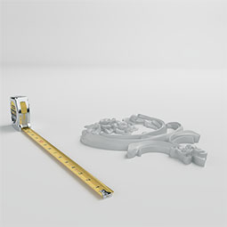 Ekena Millwork - ONL10X13X01LU - Endurathane Lucien Onlay, 10 5/8"W x 12 5/8"H x 1"P, Factory Primed