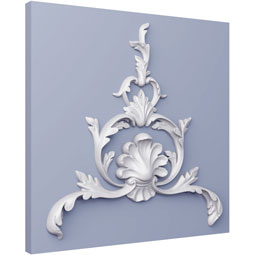 Ekena Millwork - ONL12X13X01TE - Endurathane Terry Onlay, 13 3/8"W x 13"H x 1 1/8"P, Factory Primed