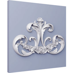 Ekena Millwork - ONL17X11X01MA - Endurathane Mavis Onlay, 18 1/8"W x 11"H x 1 3/8"P, Factory Primed