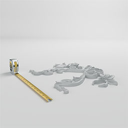 Ekena Millwork - ONL17X13X01AL - Endurathane Alisha Onlay, 18 3/8"W x 13 3/8"H x 1 1/8"P, Factory Primed