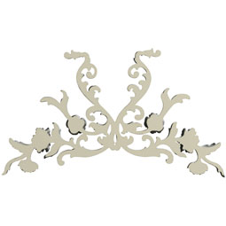 Ekena Millwork - ONL24X14X01AM - Endurathane Amie Onlay, 25 3/8"W x 14 1/8"H x 1"P, Factory Primed