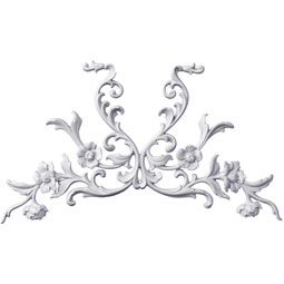 Ekena Millwork - ONL24X14X01AM - Endurathane Amie Onlay, 25 3/8"W x 14 1/8"H x 1"P, Factory Primed