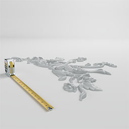 Ekena Millwork - ONL31X18X01AM - Endurathane Amie Onlay, 31 3/4"W x 17 1/2"H x 1 1/8"P, Factory Primed
