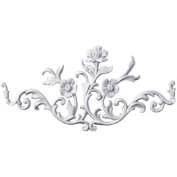 Ekena Millwork - ONL22X11X01CA - Endurathane Carter Onlay, 22 5/8"W x 10 5/8"H x 1"P, Factory Primed