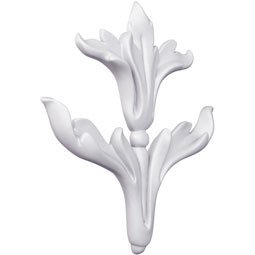 Ekena Millwork - ONL08X08X01ZO - Endurathane Zola Onlay, 8 1/2"W x 7 7/8"H x 3/4"P, Factory Primed