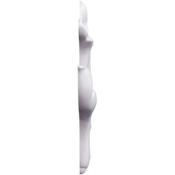 Ekena Millwork - ONL08X08X01ZO - Endurathane Zola Onlay, 8 1/2"W x 7 7/8"H x 3/4"P, Factory Primed