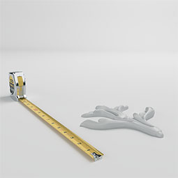 Ekena Millwork - ONL08X08X01ZO - Endurathane Zola Onlay, 8 1/2"W x 7 7/8"H x 3/4"P, Factory Primed
