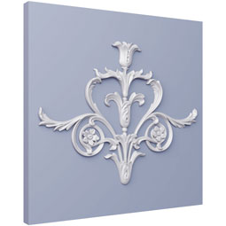 Ekena Millwork - ONL25X20X01WE - Endurathane Wendy Onlay, 26 1/4"W x 19 5/8"H x 1"P, Factory Primed