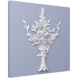 Ekena Millwork - ONL16X23X02CR - Endurathane Cruise Onlay, 16 3/4"W x 22 1/2"H x 1 5/8"P, Factory Primed