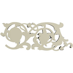 Ekena Millwork - ONL15X06X01GA - Endurathane Gabriella Onlay, 15 3/4"W x 5 7/8"H x 1"P, Factory Primed