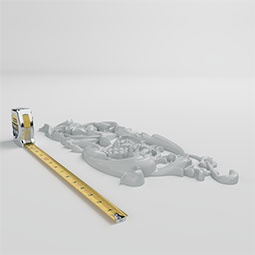 Ekena Millwork - ONL20X08X01GA - Endurathane Gabriella Onlay, 20 5/8"W x 7 7/8"H x 1 1/8"P, Factory Primed
