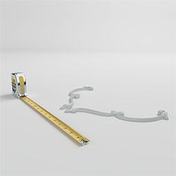 Ekena Millwork - ONL15X08X01CA - Endurathane Cade Onlay, 15 5/8"W x 7 7/8"H x 1/2"P, Factory Primed