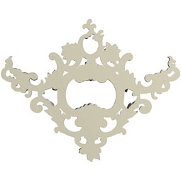 Ekena Millwork - ONL16X16X01BE - Endurathane Beverly Onlay, 16 3/4"W x 15 3/4"H x 1 1/8"P, Factory Primed