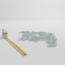 Ekena Millwork - ONL16X16X01BE - Endurathane Beverly Onlay, 16 3/4"W x 15 3/4"H x 1 1/8"P, Factory Primed