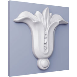 Ekena Millwork - ONL05X12X01AS - Endurathane Aspen Onlay, 6 3/8"W x 12"H x 1 1/8"P, Factory Primed