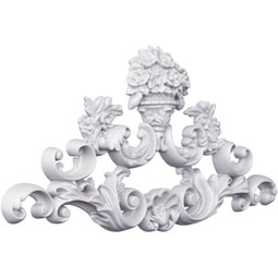 Ekena Millwork - ONL13X06X01AR - Endurathane Arlo Onlay, 13 5/8"W x 6 2/8"H x 1"P, Factory Primed