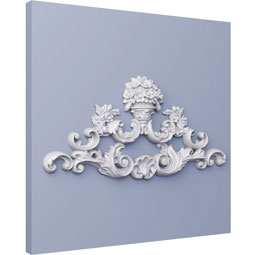 Ekena Millwork - ONL13X06X01AR - Endurathane Arlo Onlay, 13 5/8"W x 6 2/8"H x 1"P, Factory Primed