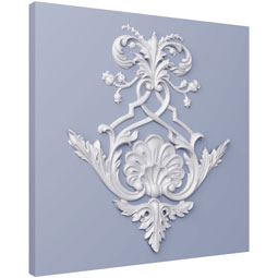 Ekena Millwork - ONL22X22X01ME - Endurathane Melina Onlay, 22 5/8"W x 21 5/8"H x 1"P, Factory Primed
