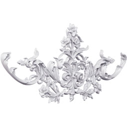 Ekena Millwork - ONL26X12X01PA - Endurathane Paisley Onlay, 26"W x 11 3/4"H x 1 1/8"P, Factory Primed