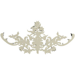 Ekena Millwork - ONL26X12X01PA - Endurathane Paisley Onlay, 26"W x 11 3/4"H x 1 1/8"P, Factory Primed