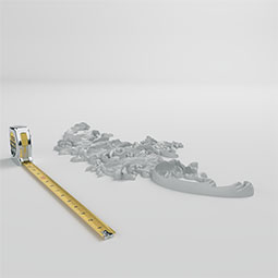Ekena Millwork - ONL26X12X01PA - Endurathane Paisley Onlay, 26"W x 11 3/4"H x 1 1/8"P, Factory Primed
