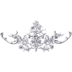 Ekena Millwork - ONL26X12X01PA - Endurathane Paisley Onlay, 26"W x 11 3/4"H x 1 1/8"P, Factory Primed