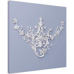 Ekena Millwork - ONL24X24X02DI - Endurathane Dixon Onlay, 24 5/8"W x 23 5/8"H x 1 5/8"P, Factory Primed