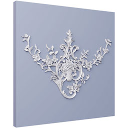 Ekena Millwork - ONL32X32X02DI - Endurathane Dixon Onlay, 32 1/2"W x 31 1/2"H x 2"P, Factory Primed