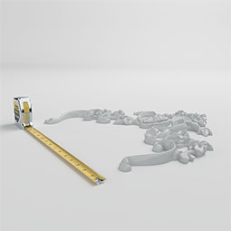Ekena Millwork - ONL18X17X01KE - Endurathane Kesha Onlay, 19 1/8"W x 16 1/2"H x 1"P, Factory Primed