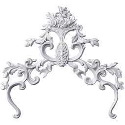 Ekena Millwork - ONL18X17X01KE - Endurathane Kesha Onlay, 19 1/8"W x 16 1/2"H x 1"P, Factory Primed