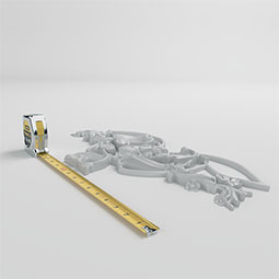 Ekena Millwork - ONL20X10X01AU - Endurathane Aubrey Onlay, 21 1/4"W x 9 1/2"H x 1 1/8"P, Factory Primed