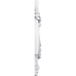 Ekena Millwork - PML15X15LU-L - Endurathane Panel Moulding Corner, 16 1/8"W x 15 1/8"H x 1 3/8"P, Left (matches moulding PML00X01LU), Factory Primed