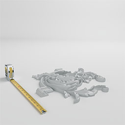 Ekena Millwork - PML15X15LU-L - Endurathane Panel Moulding Corner, 16 1/8"W x 15 1/8"H x 1 3/8"P, Left (matches moulding PML00X01LU), Factory Primed