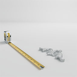 Ekena Millwork - PML05X05FI - Endurathane Panel Moulding Corner, 5 3/4"W x 4 3/4"H x 5/8"P (matches moulding PML01X01FI), Factory Primed