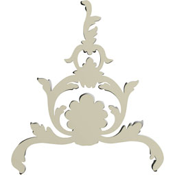 Ekena Millwork - ONL13X15X01TY - Endurathane Tyus Onlay, 13"W x 14 7/8"H x 1 1/8"P, Factory Primed