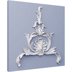 Ekena Millwork - ONL13X15X01TY - Endurathane Tyus Onlay, 13"W x 14 7/8"H x 1 1/8"P, Factory Primed