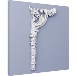 Ekena Millwork - PML06X11LU-L - Endurathane Panel Moulding Corner, 6 1/2"W x 11 3/8"H x 7/8"P, Left (matches moulding PML01X00LU), Factory Primed