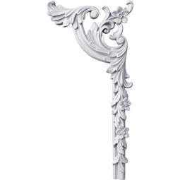 Ekena Millwork - PML06X11LU-R - Endurathane Panel Moulding Corner, 6 1/2"W x 11 3/8"H x 7/8"P, Right (matches moulding PML01X00LU), Factory Primed