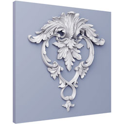 Ekena Millwork - PML12X14LU - Endurathane Panel Moulding Corner, 13 1/8"W x 13 3/4"H x 1 1/2"P (matches moulding PML00X01LU), Factory Primed