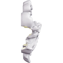 Ekena Millwork - PML10X04LU - Endurathane Panel Moulding Corner, 10 5/8"W x 4 3/8"H x 1 1/4"P (matches moulding PML00X01LU), Factory Primed