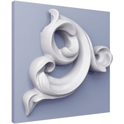 Ekena Millwork - PML05X03FI-R - Endurathane Panel Moulding Corner, 6 1/8"W x 2 1/2"H x 5/8"P, Right (matches moulding PML01X01FI), Factory Primed