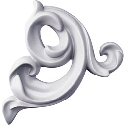 Ekena Millwork - PML05X03FI-R - Endurathane Panel Moulding Corner, 6 1/8"W x 2 1/2"H x 5/8"P, Right (matches moulding PML01X01FI), Factory Primed