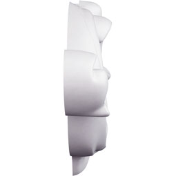 Ekena Millwork - PML05X03FI-L - Endurathane Panel Moulding Corner, 6 1/8"W x 2 1/2"H x 5/8"P, Left (matches moulding PML01X01FI), Factory Primed