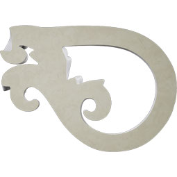 Ekena Millwork - PML08X04FI-L - Endurathane Finn Panel Moulding Corner, 5 1/8"W x 3 3/4"H x 7/8"D, Left (matches moulding PML01X01FI), Factory Primed